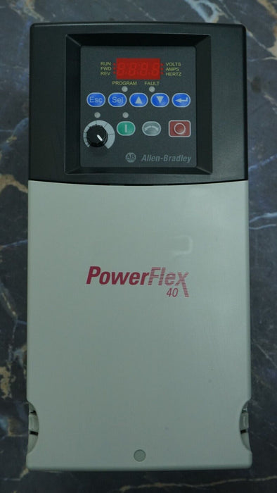 Zero Hours Allen-Bradley 22B-D012N104 7.5 HP Powerflex40 Ser. A FRN:6.02