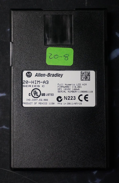 Allen-Bradley 20-HIM-A3 SERIES C Full Numeric HMI Keypad Firmware 6.001   #20-8