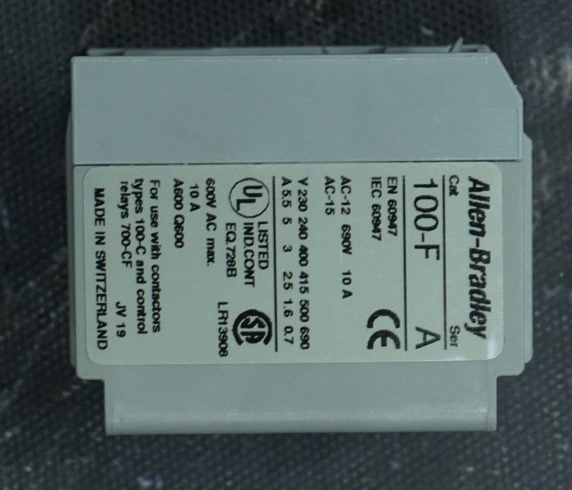 Allen-Bradley 100-F Ser. B A11 Contact Block ( 100-C Series Contactors)