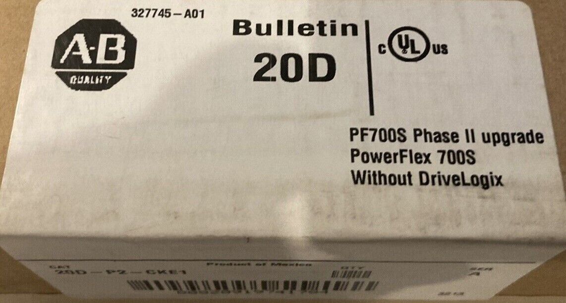 NEW Allen Bradley Powerflex 700S 20D-P2-CKE1 PF700S PHASE II Upgrade 327745-A01