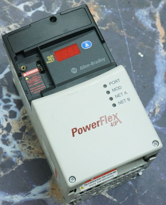 Allen-Bradley 22D-D2P3N104 PowerFlex40P FRN:2.01 Series A Tested QTY up to 7