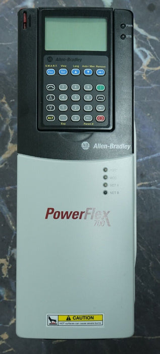 Low Hours Allen Bradley PowerFlex 700 3HP 20BD5P0A3AYYADC1 480VAC FRN:9.001