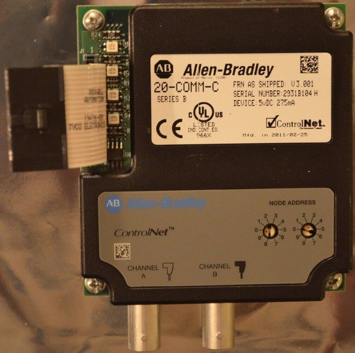 Allen Bradley 20-COMM-C Powerflex ControlNet COMM Adapter FRN. V 3.001