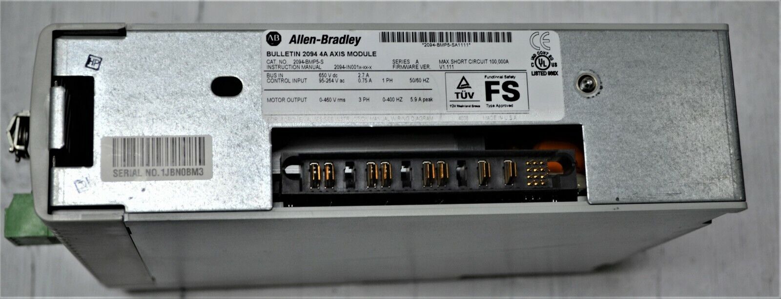 ALLEN-BRADLEY KINETIX 6000 2094-BMP5-S AXIS MODULE 650VDC FIRMWARE 1.111 QTY!