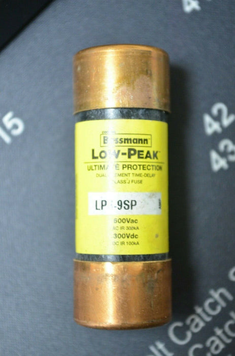 Bussmann LPJ-9SP Class J Fuses (Lot of 3) Tested Good