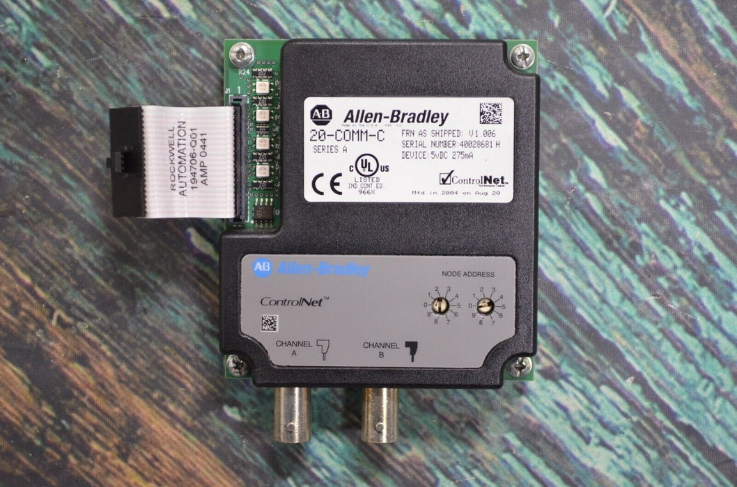 Allen Bradley 20-COMM-C ControlNet Adapter Series A Firmware Ver. 1.006