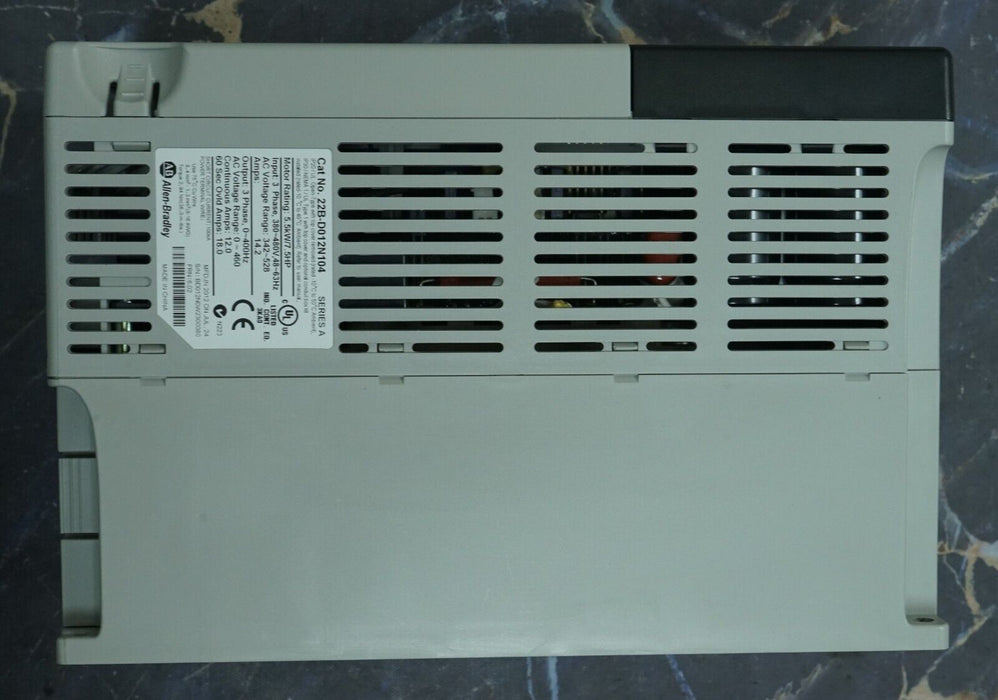 Zero Hours Allen-Bradley 22B-D012N104 7.5 HP Powerflex40 Ser. A FRN:6.02