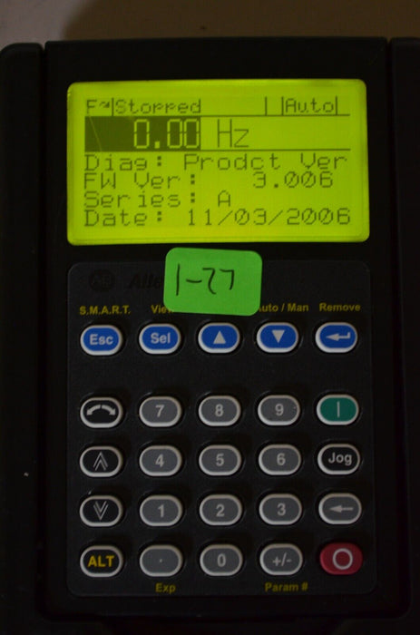 Allen-Bradley 20-HIM-A3 SERIES A Full Numeric HMI Keypad Firmware 3.006   #1-27