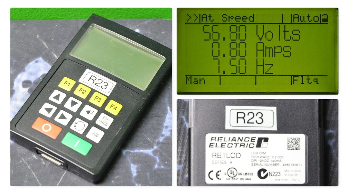 Reliance Electric RE1LCD A Keypad FRN:2.003 Tested Good R23 ...