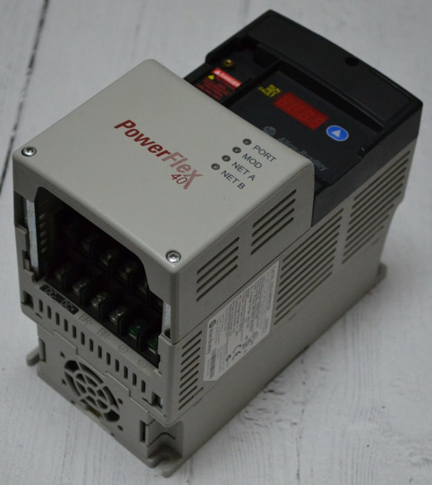 Zero Hours 22D-D4P0N104 Allen Bradley PowerFlex 40P Drive 2 HP Ser. A FRN:2.01