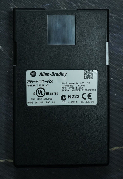 Allen-Bradley 20-HIM-A3 SERIES C Full Numeric HMI Keypad Firmware:6.001  #2-7