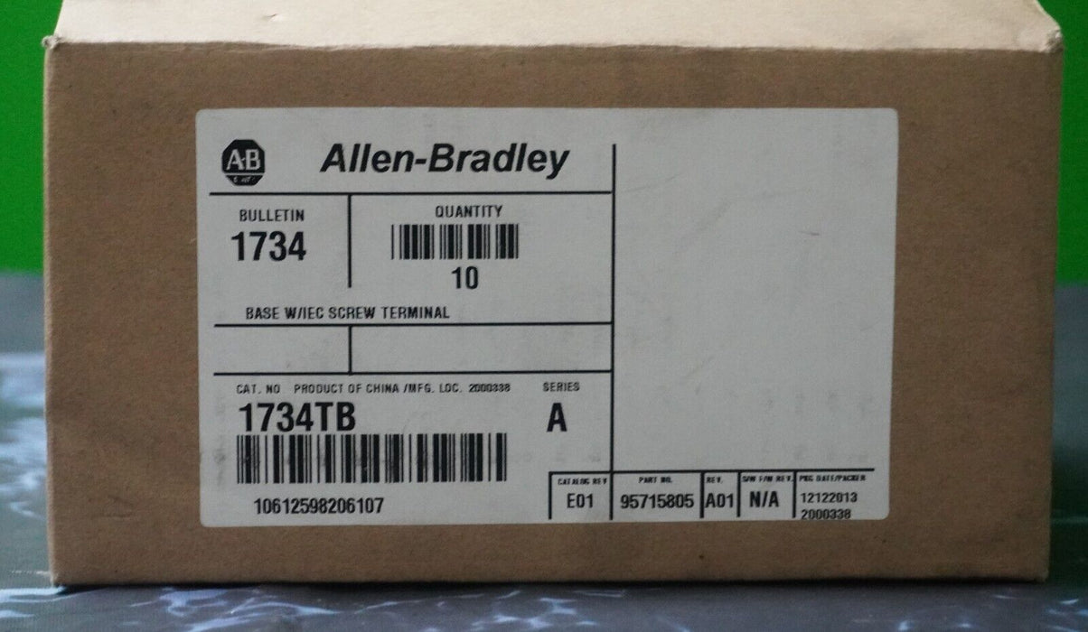 Sealed New Box of (10) 1734-TB POINT I/O 1734TB