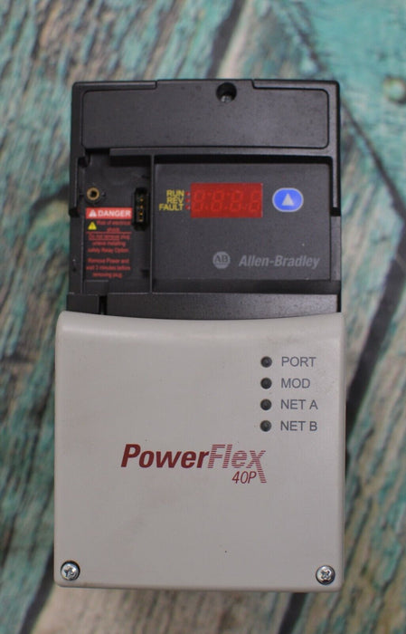 2013 Low Hours 22D-D4P0N104 Allen Bradley PowerFlex 40P Drive 2 HP Series A