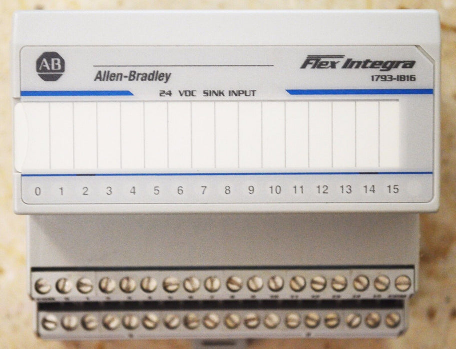 ALLEN-BRADLEY 1793-IB16 Series A 16 Point 24 VDC Sink Input FLEX INTEGRA 24VDC