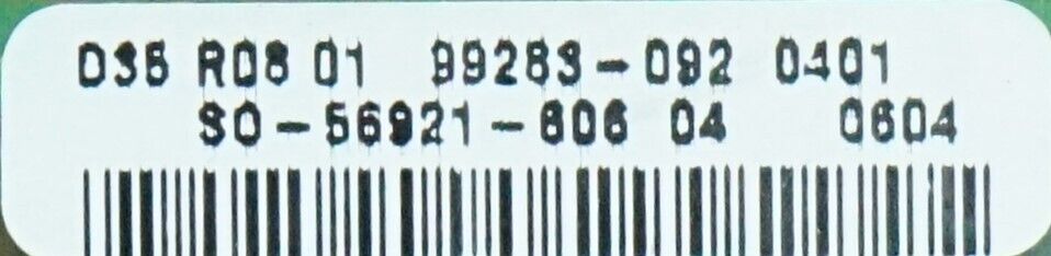 Reliance GV3000 Regulator PCB 56921 FRN:6.08 Tested Good