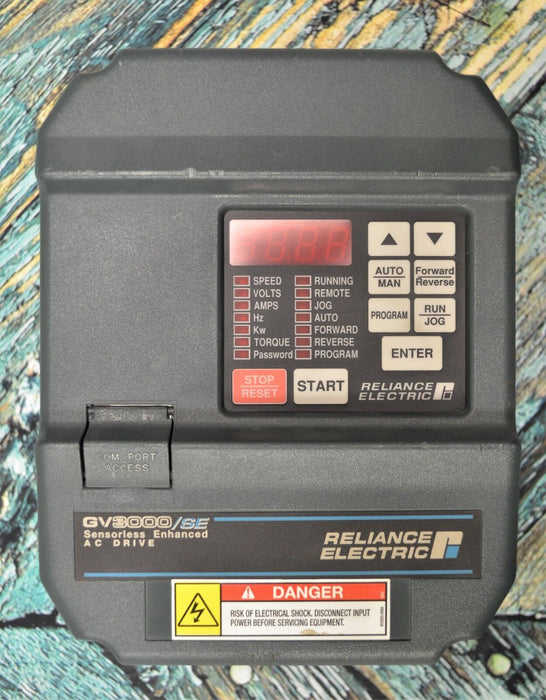 RELIANCE ELECTRIC GV3000 VECTOR 3 HP 3V4160 VER. 6.04 AC INVERTER TESTED GOOD