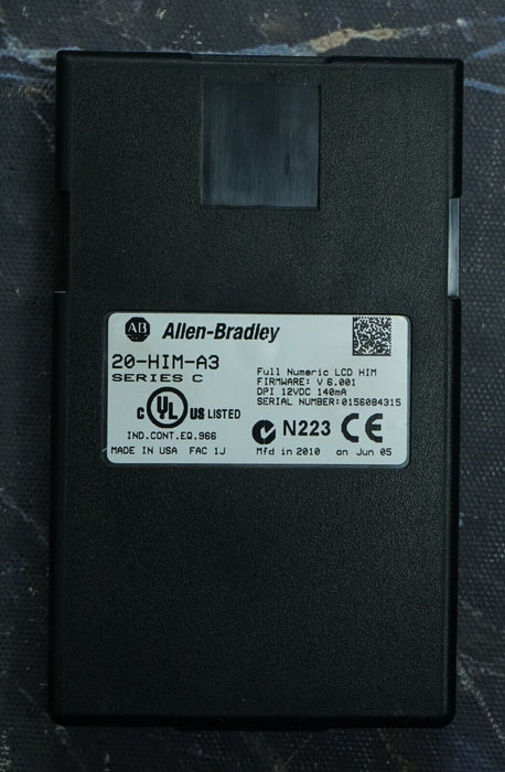 Allen-Bradley 20-HIM-A3 SERIES C Full Numeric HMI Keypad Firmware:6.001  #2-5