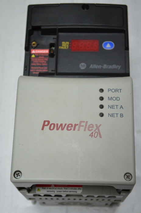 Low Hours 22D-D4P0N104 Allen Bradley PowerFlex 40P Drive 2 HP Ser. A FRN:2.01