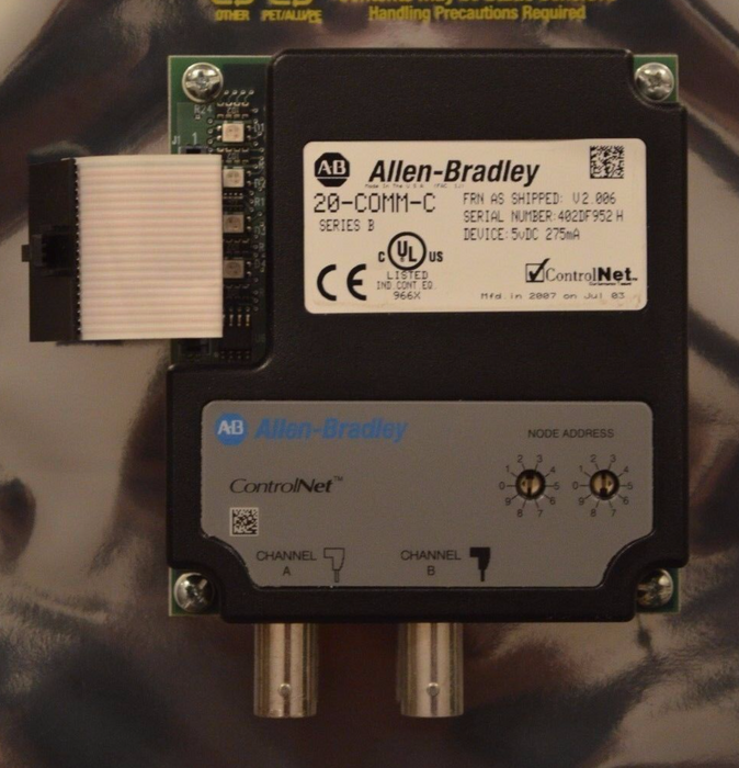 Allen Bradley 20-COMM-C ControlNet Series B FRN:2.006 QTY Tested Good