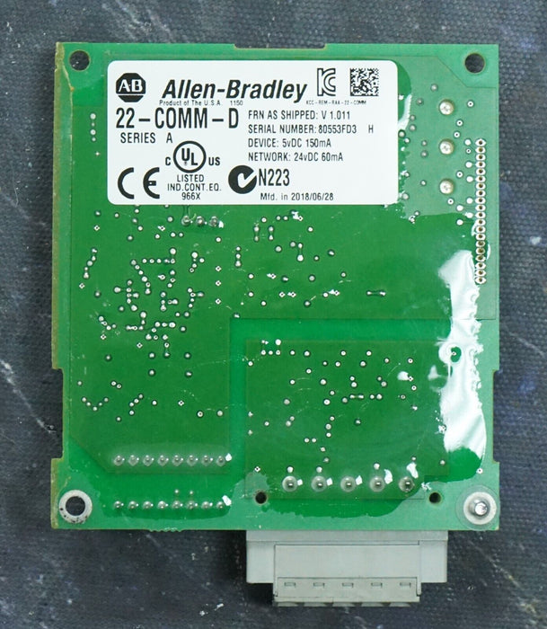 Allen-Bradley 22-COMM-D Series A Powerflex Devicenet FRN:1.011