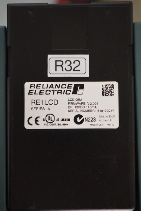 Reliance Electric RE1LCD A Keypad FRN:2.003 Tested Good R32