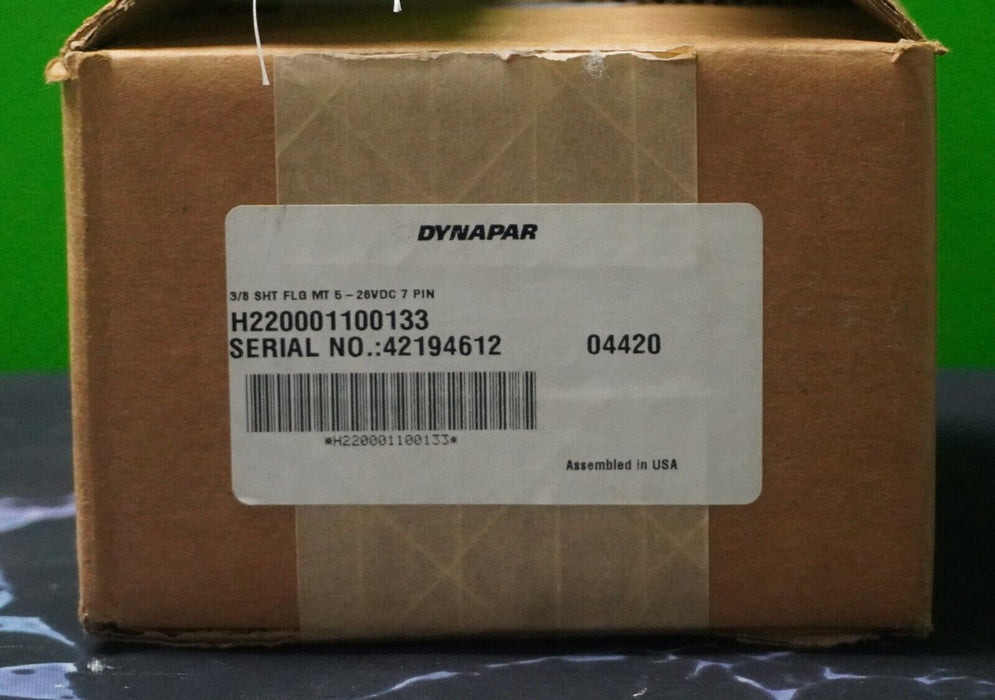 New DYNAPAR H220001100133 / H220001100133 3/8 SHT FLG MT 5-26VDC 7 Pin