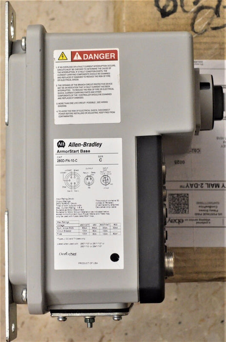 ALLEN BRADLEY 284D-FVD1P4Z-10-CRW-EMI ARMOR DRIVE CONTROL  280D-FN-10-C  BASE