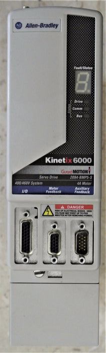 ALLEN-BRADLEY KINETIX 6000 2094-BMP5-S 4 AMPS Ver. 1.120 No Terminal Connectors