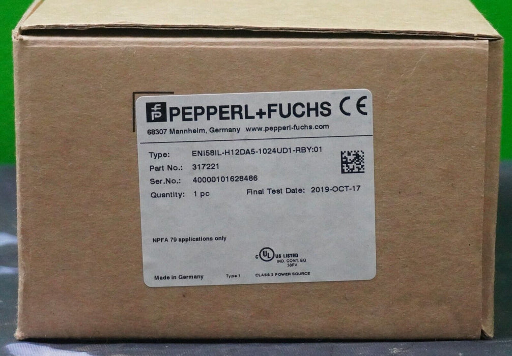 New Pepperl+Fuchs ENI58IL-H12DA5-1024UDI-RBY Photoelectric Rotary Encoder