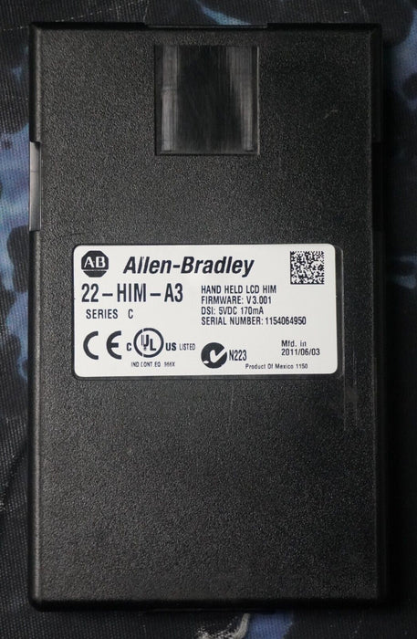 Allen-Bradley 22-HIM-A3 SERIES C Full Numeric HMI Keypad FRN:3.001