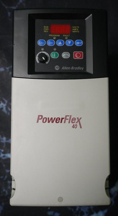 Allen-Bradley 22B-D012N104 7.5 HP Powerflex40 Ser. A FRN:6.02 Tested Good Clean