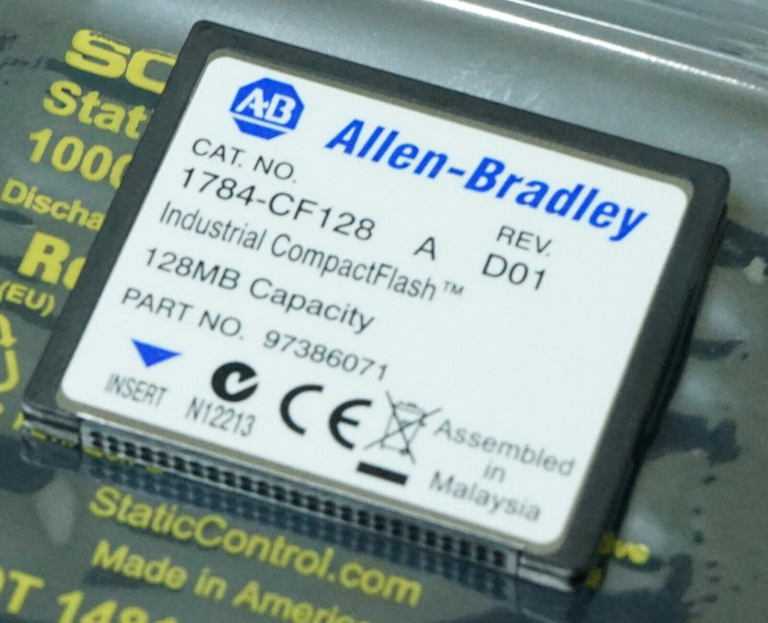 Allen Bradley 1784-CF128 Series A Compact Flash Card 128MB Capacity