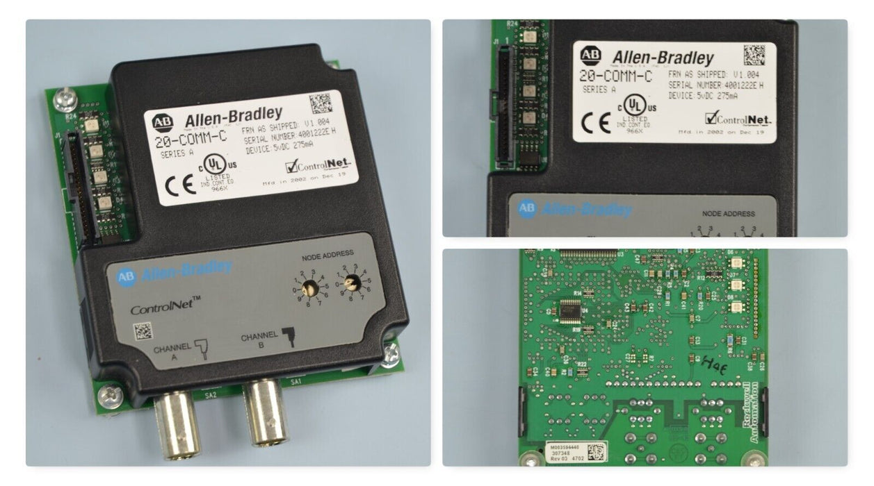 Allen-Bradley 20-COMM-C ControlNet Adapter Series A Firmware Ver. 1.004 Quantity