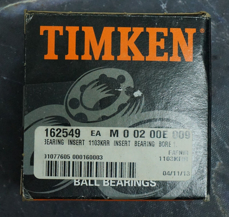 Timken 162549 Bearing Insert 1103KRR Bearing Bore 1