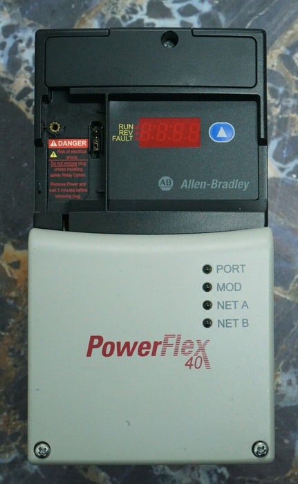 Allen Bradley 22D-D6P0N104 PowerFlex 40 3HP Drive Tested Good FRN:2.01