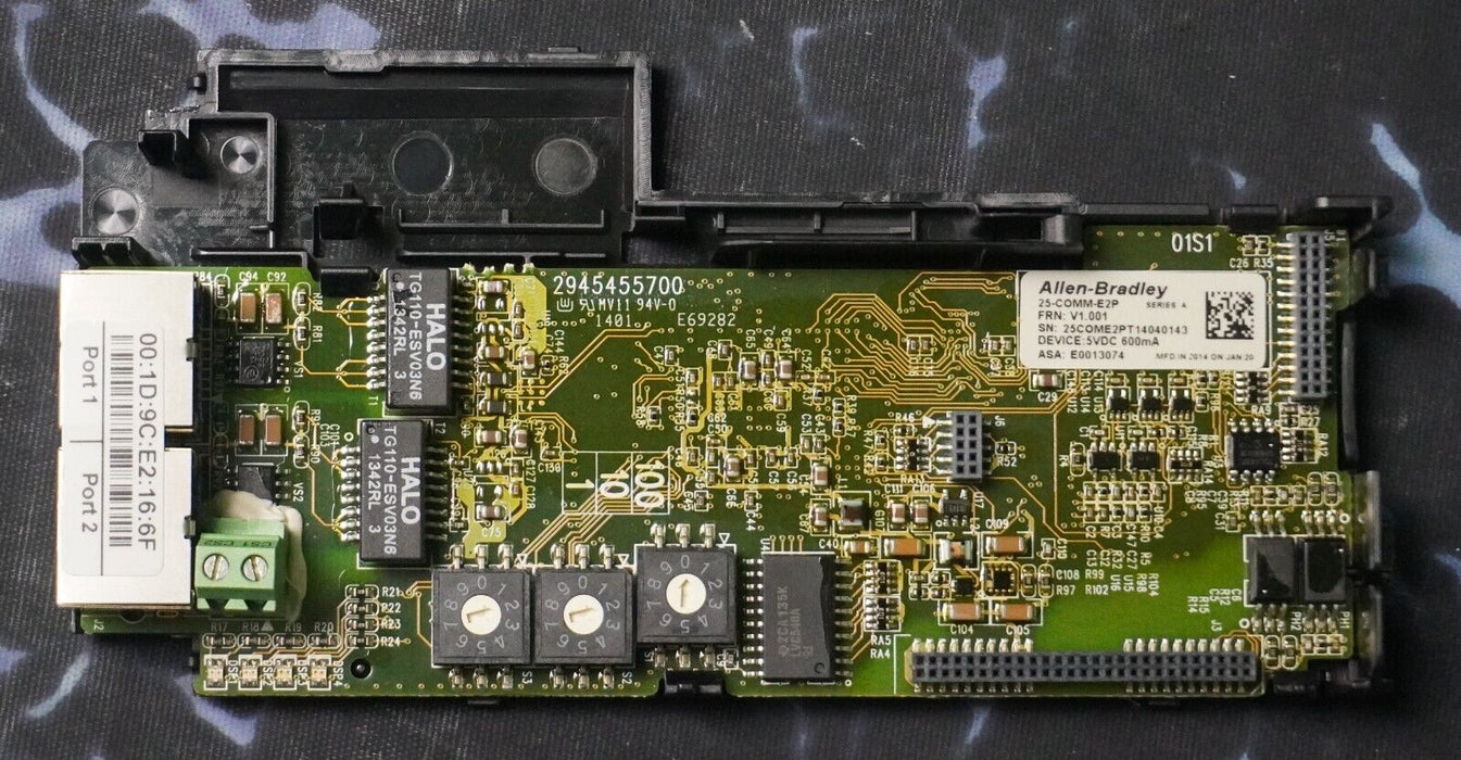 Allen Bradley 25-COMM-E2P Series A Dual-Port Ethernet Communication Adapter