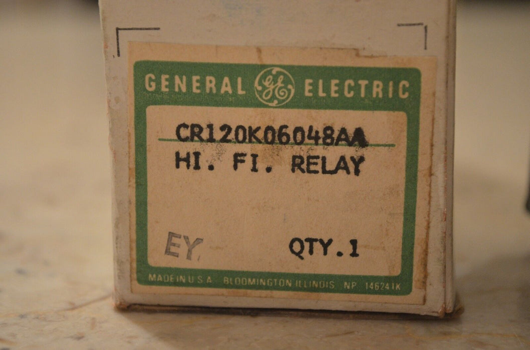 NEW GE General Electric CR120K06048AA 24 VDC HI-Fidelity Relay