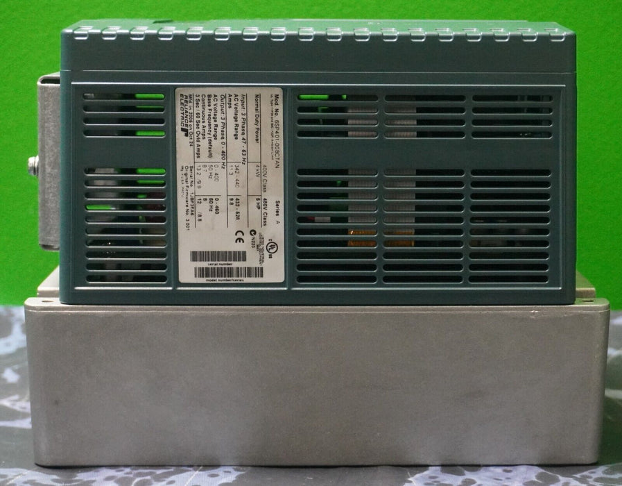 Reliance Electric SP600 6SP401-008CTAN 5 HP Drive Tested 480VAC Clean FRN:3.001