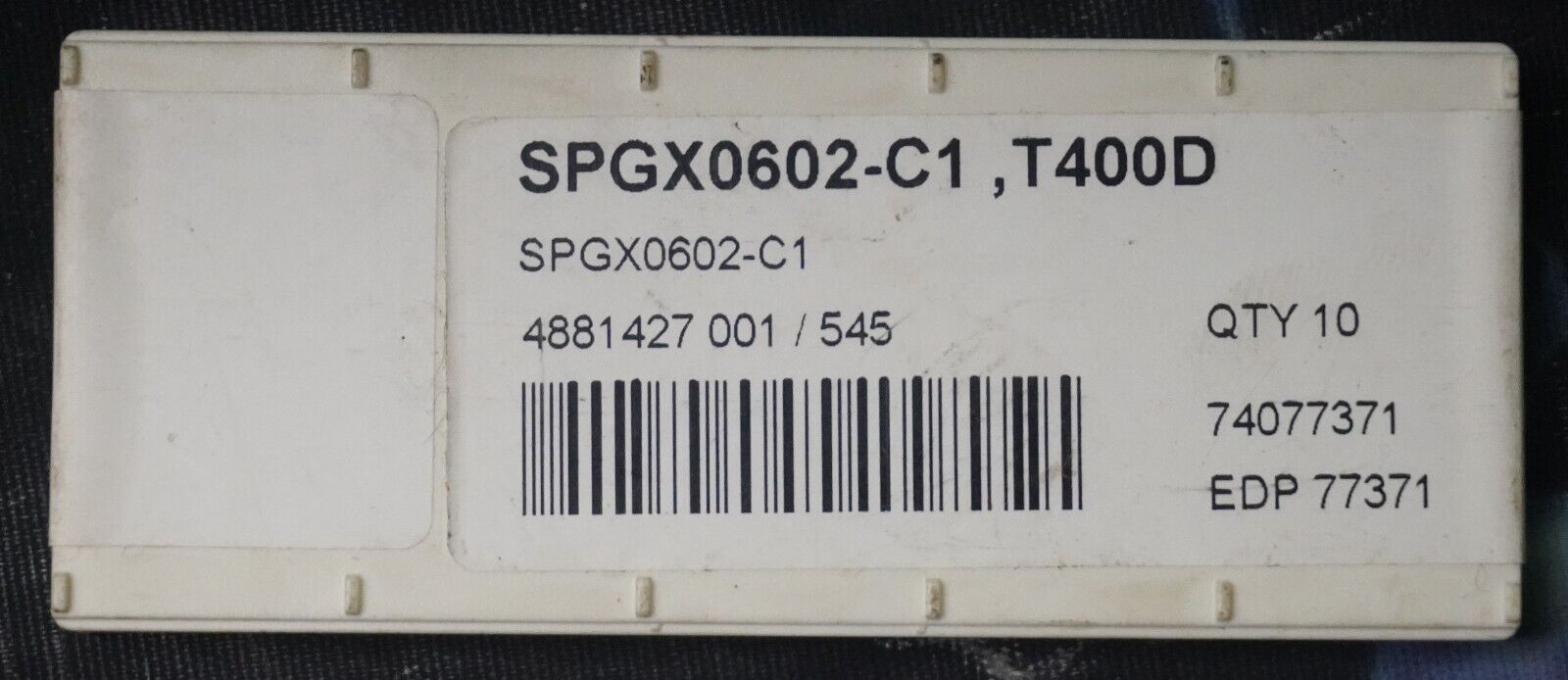 SECO SPGX 0602-C1 New Carbide Inserts 10PCS