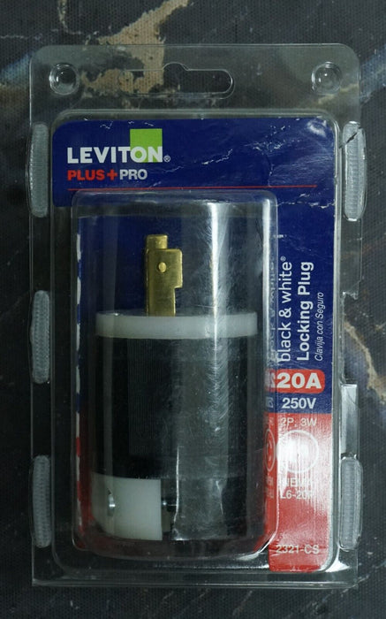 LEVITON Plus Pro 20AMP 250V Locking Plug Industrial Grade 2321-CS