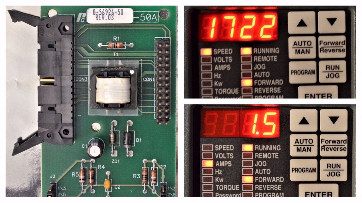 RELIANCE ELECTRIC 0-56926-50 Current Feedback PCB for GV3000 VTAC 7 Tested Good