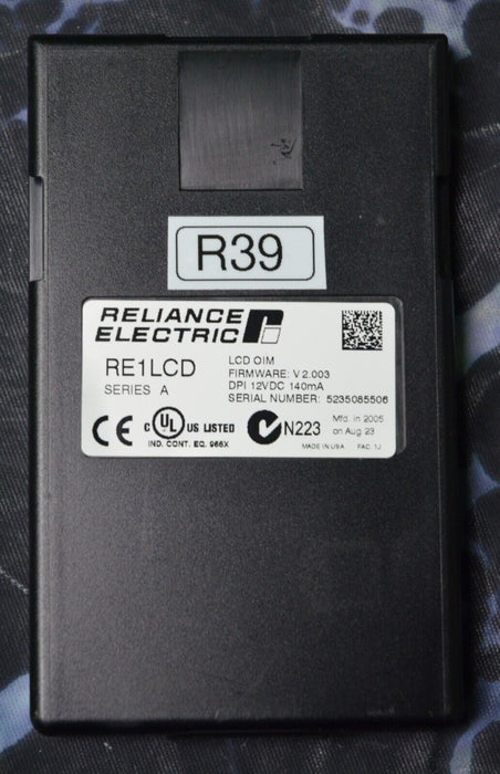 Reliance Electric RE1LCD A Keypad FRN:2.003 Tested Good R39