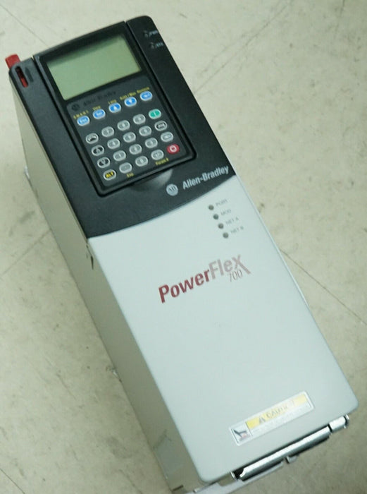 Low Hrs Allen-Bradley 20BD3P4A3NYYAEC1 Powerflex 700 2HP W/20-COMM-E HMI ENCODER