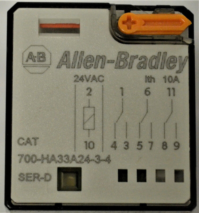 ALLEN BRADLEY RELAY 700-HA33A24-3-4 24 VDC Coil Tested Good