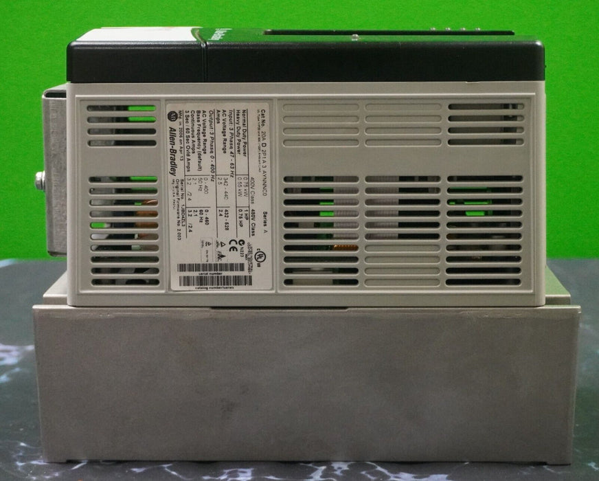 Allen-Bradley PowerFlex 70 1 HP 20AD2P1A3AYNNNC0 480 VAC FRN 2.003 Tested Good