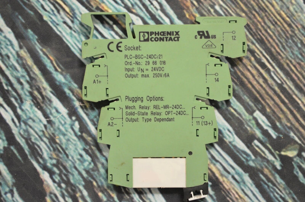 Phoenix Contact PLC-BSC-24DC/21 Terminal Contact 2966016 with Relay 2961105