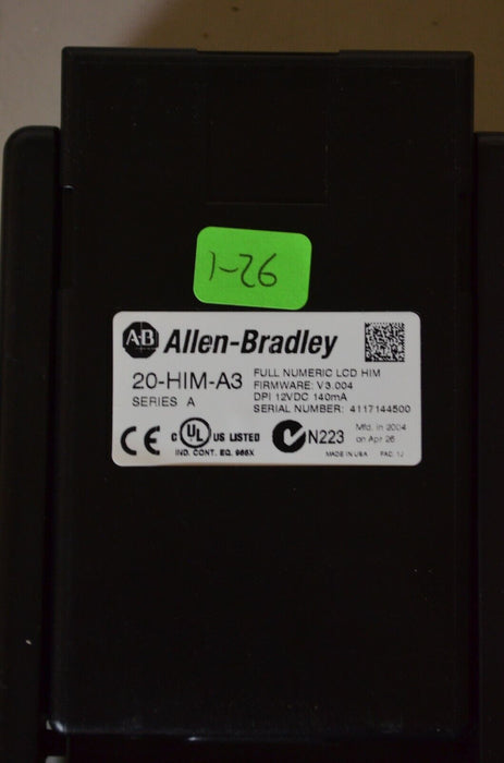 Allen-Bradley 20-HIM-A3 SERIES A Full Numeric HMI Keypad Firmware 3.004   #1-26