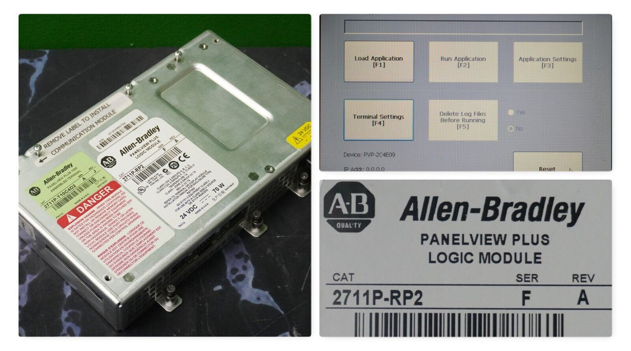 Allen Bradley 2711P-RP2 Ser F Logic Module Tested Good