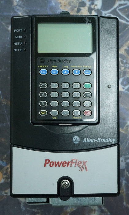 Low Hour Allen-Bradley PowerFlex 70 1HP 20AD2P1A3AYNNNC0 480VAC FRN:5.001 Tested