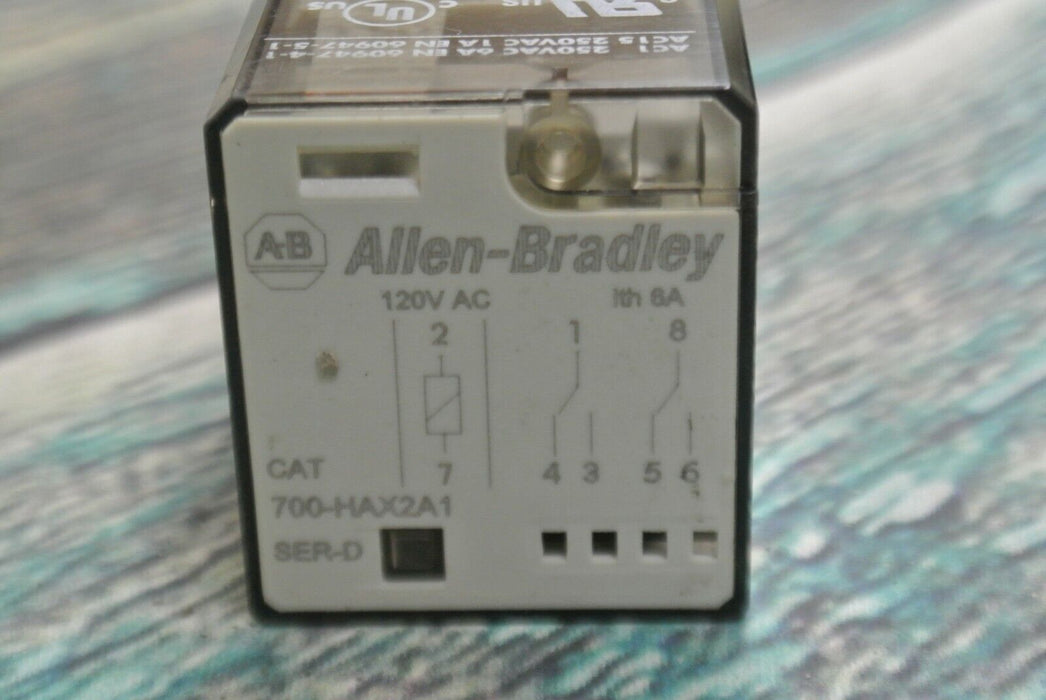 Allen Bradley 700-HAX2A1-4 Relay, Ser. D, 6A 250V